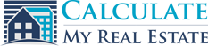 Logo for Calcula My Real Estate with a building icon.